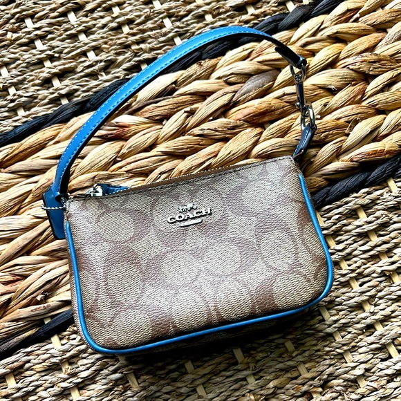 Coach Handbags - Coach signature Blue trim Nolita 15